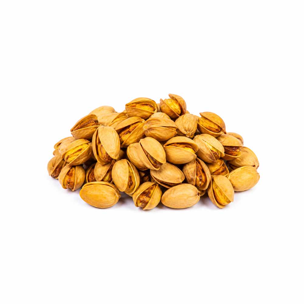 Roasted-Saffron-RamHead-Pistachio-Mafshop پسته کله قوچی برشته زعفرانی - تصویر 1